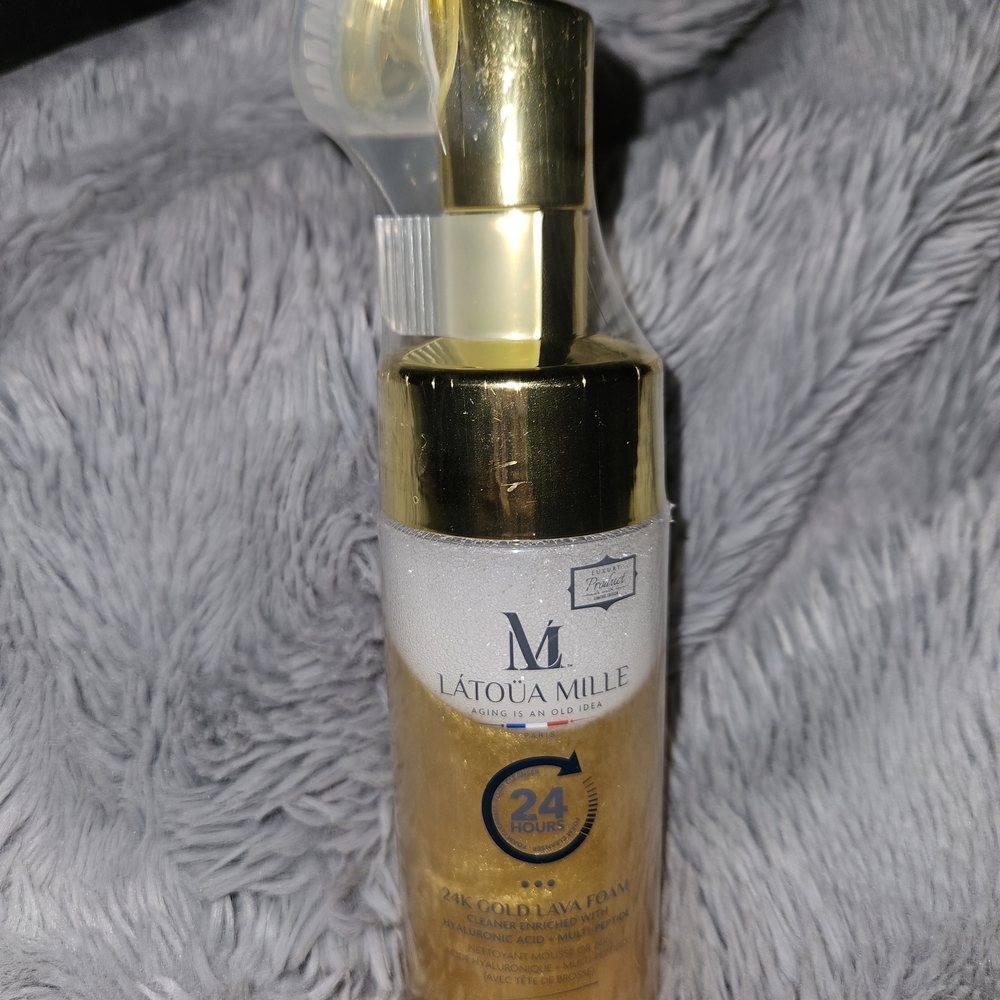 Brand New Sealed LaToua M 24K Gold Lava Foam - Picture 3 of 4